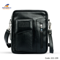 Black Color Exclusive Mobile Pocket with Messenger Bag For Men
