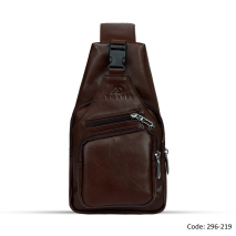 Genuine Leather Unisex Crossbody Fashion Backpack For Men